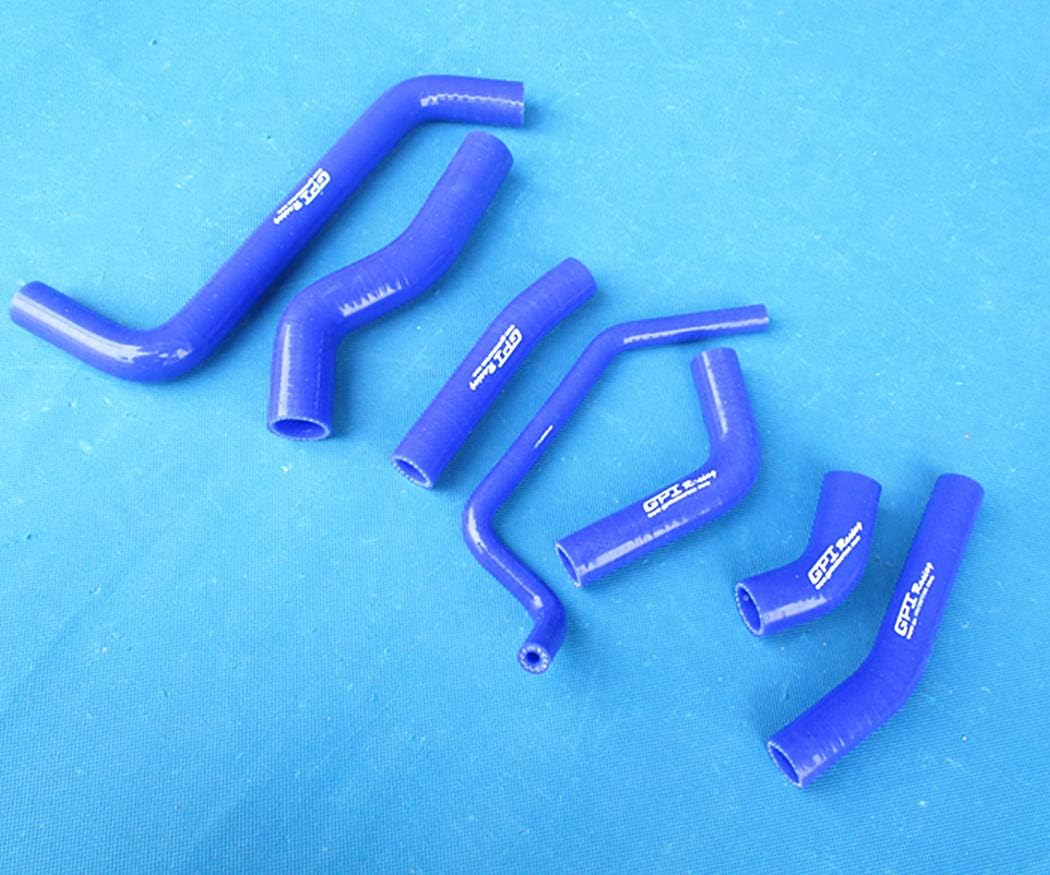 For KAWASAKI KX450F KXF450 2009-2014 2010 2011 2012 2013 silicone radiator hose (Blue)
