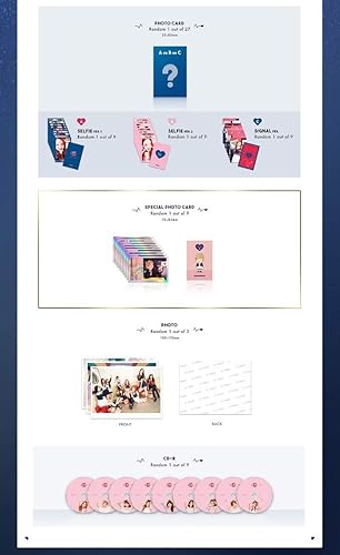 Miniatura 3 de Twice - Signal [Random ver.] (4º Mini álbum) CD+88p Photobook+1Photocard+1Photocard+1 Photocard especial+1 Foto+Juego de tarjetas de fotos extra de
