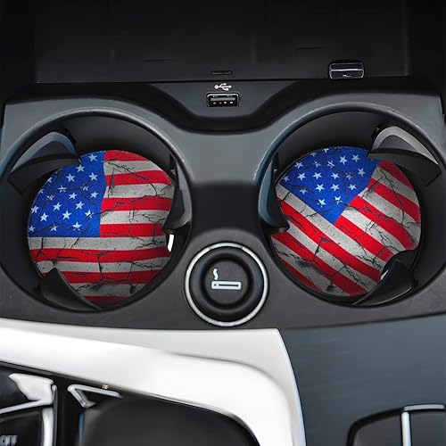 Miniatura 6 de Moly Magnolia Paquete de 2 posavasos absorbentes para automóvil para bebidas, de 2.75 pulgadas, bonitos portavasos de automóvil para mujeres,