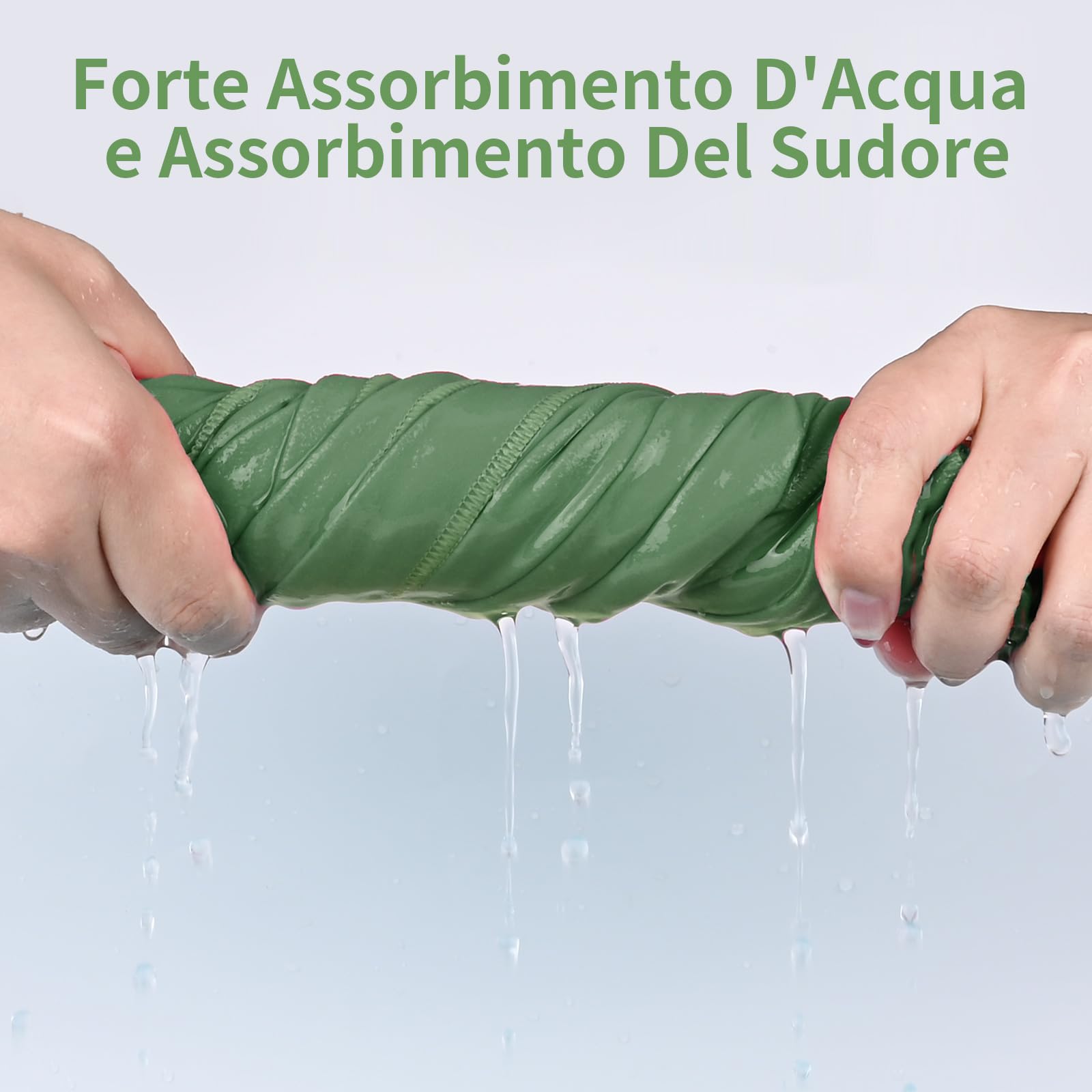 Pfloge® Asciugamano Microfibra Set di 3, 180x80cm Asciugamano Palestra Grande & 2 Pezzi 80x40cm Telo Mare Microfibra, Compatto & Ultraleggero, per Fitness, Sauna, Spiaggia, Viaggi(Verde Scuro)