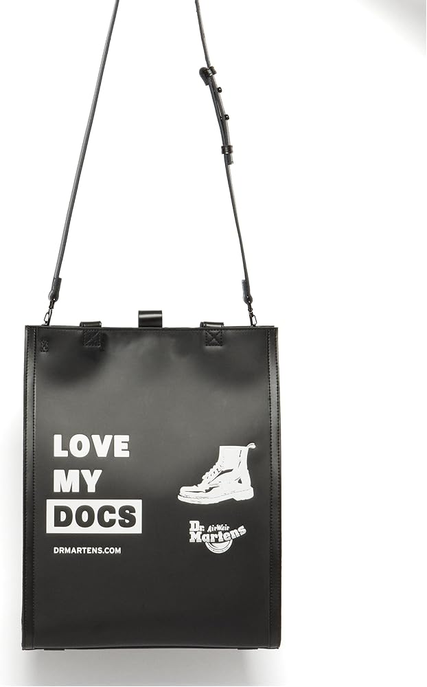 デッドストック Dr.Martens ドクターマーチン ナイロトートバッグ Amazon.com: Dr. Martens Leather DNA Love My Docs Tote Bag, Black