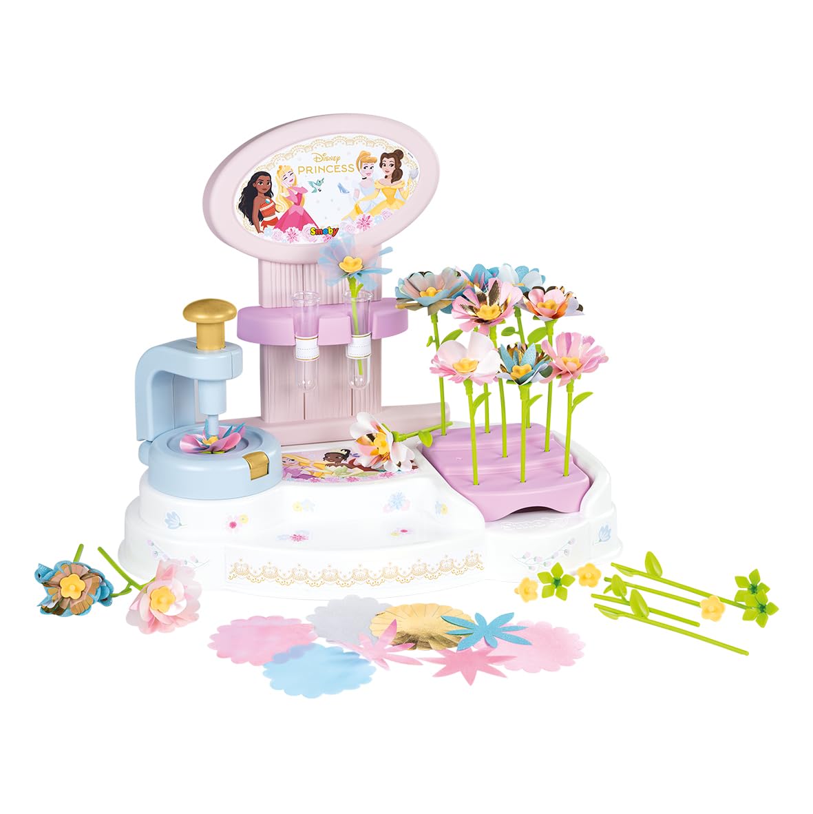 Smoby - Disney Princesses - Flower Market - Craft Activity - Flower Creation - From 3 Years Old - Made in France