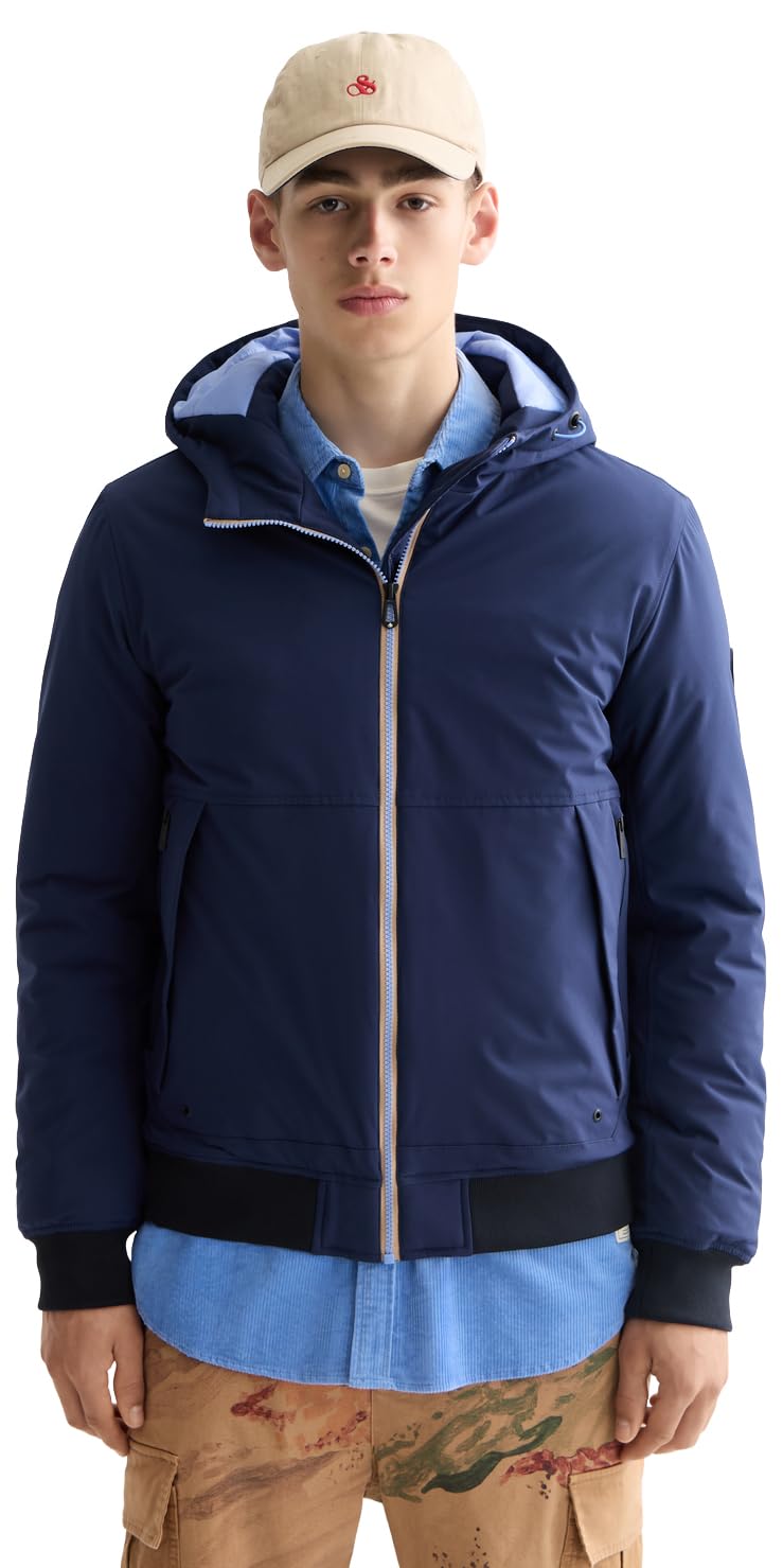 Scotch & Soda Herren Hooded Softshell Jacket Wattierte Jacke