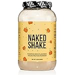 NAKED Shake - Pumpkin Spice Protein Shake - Flavored Plant Based Protein with MCT Oil - Gluten-Free, Soy-Free, No GMO Or Artificial Sweeteners - 30 Servings
