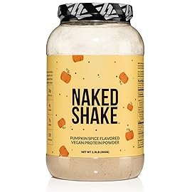NAKED Shake - Pumpkin Spice Protein Shake - Flavored Plant Based Protein with MCT Oil - Gluten-Free, Soy-Free, No GMO Or Artificial Sweeteners - 30 Servings
