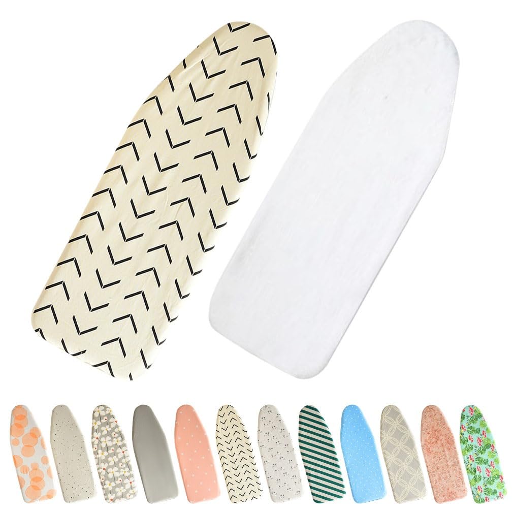 IkErna Ironing Board Cover, 91X33Cm, Replacement Iron Board Covers, Non Stick Resist Scorching and Staining/F Canvas/91 * 33Cm