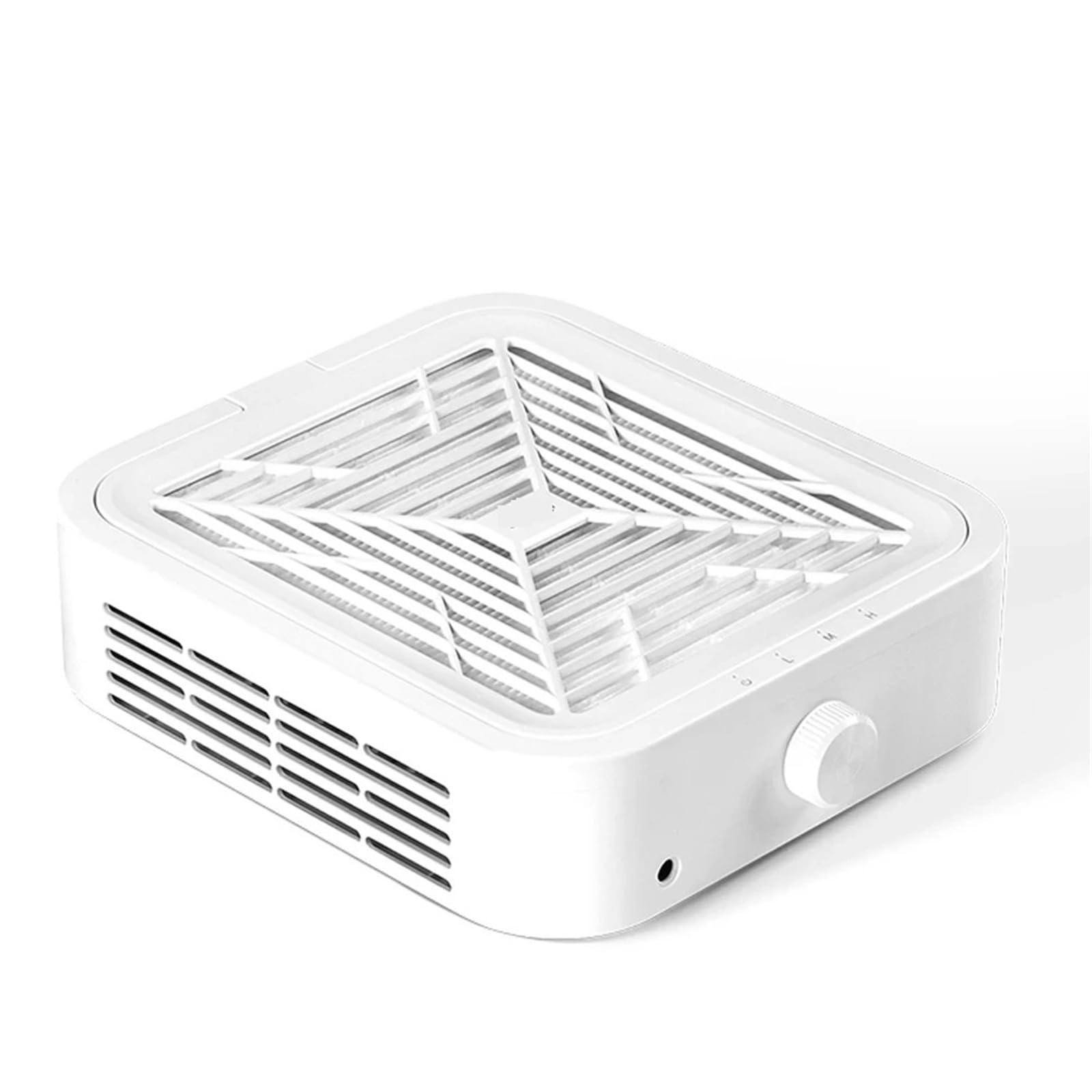 Aspirador Uñas, Aspiradora de uñas sin escobillas de 120 W con potente succión for manicura y filtro extraíble, velocidad ajustable.