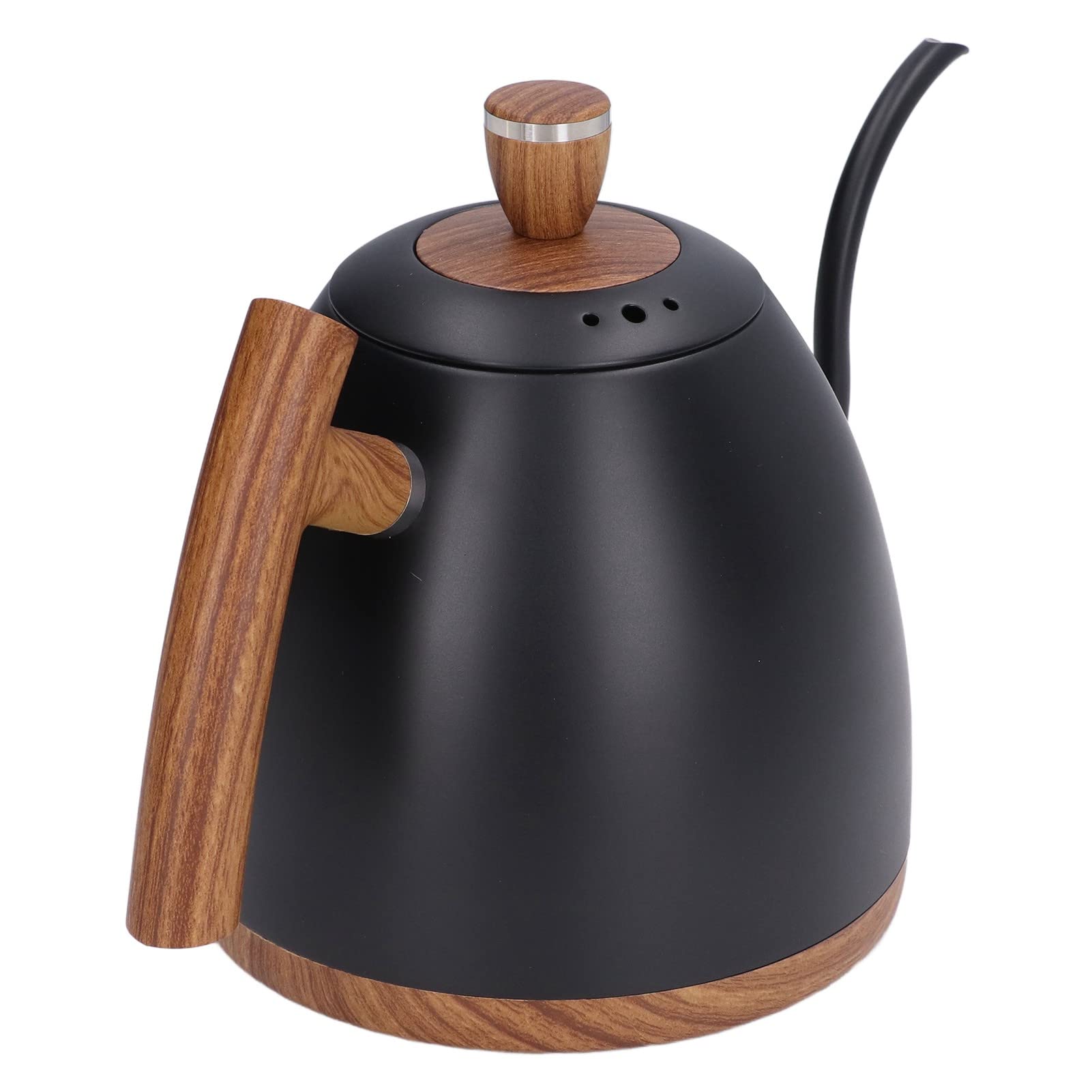 Hervidor Eléctrico para Café, Calentador de Agua Caliente 800 Ml de Acero Inoxidable, for Hogar y Oficina (BLACK)