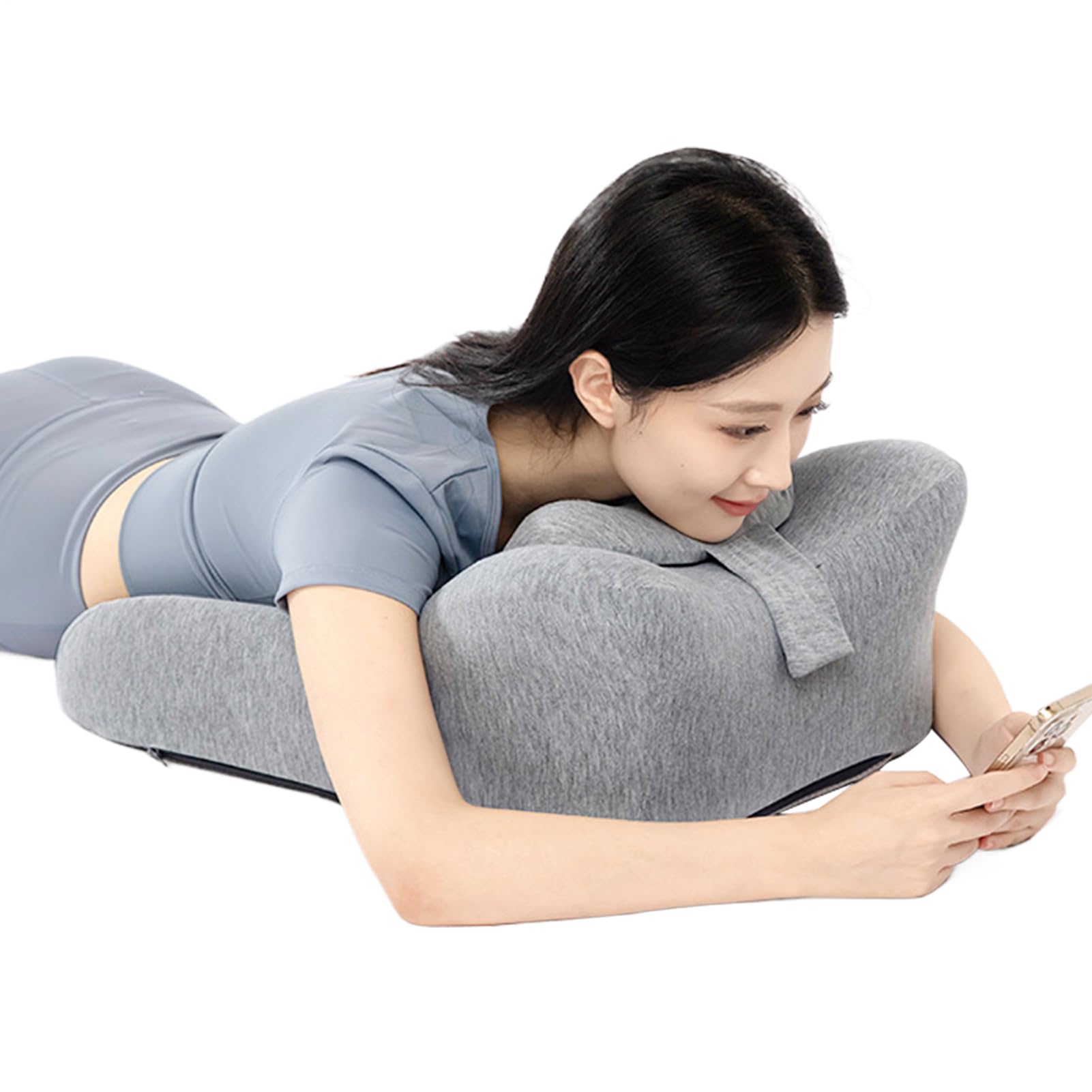 Cojín De Soporte Dorsal En Forma De Cuña, Cojín Ergonómico Para Postura Abajo, Soporte Lumbar Transpirable Que Favorece Postura Correcta Para Toda La Familia Hombres Mujeres