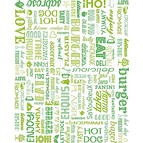 García de Pou 229.39 Envoltorios Antigrasas para Hamburguesas Parole, 32 G/M2, 28 x 34 cm, Set de 1000, Verde