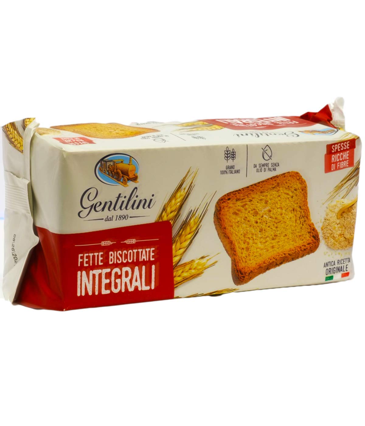 GENTILINI Fette Biscottate Integrales Pack de 3