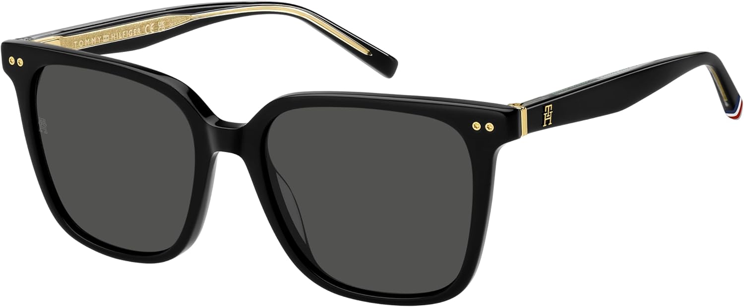 Tommy Hilfiger Men's Classic Rectangular Sunglasses, 807, 53