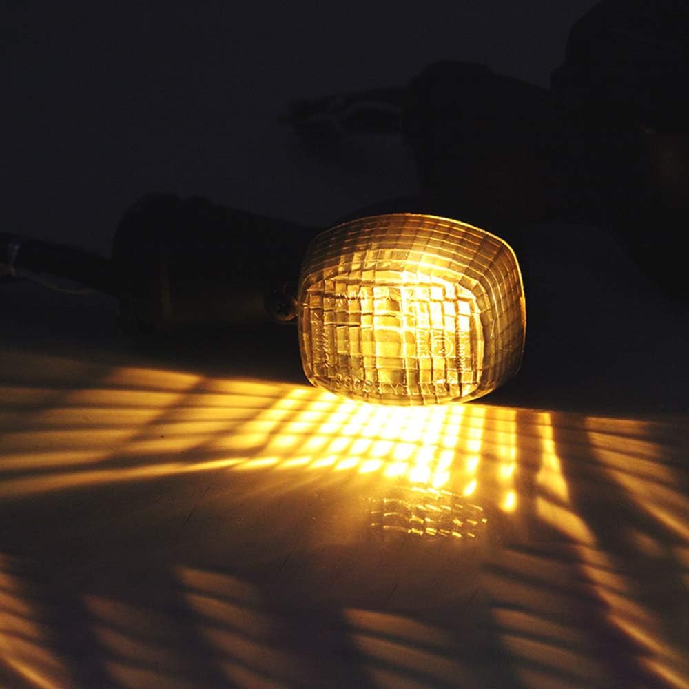 GUAIMI Motorcycle Turn Signal blinker Indicator Lights for Ninja 250R 500 500R EX500 GPZ500S ZZR600 ZXR250 400 750 KLE250 400 500 ZR-7S ZRX1200S-Amber