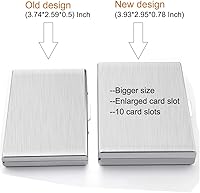 Vista 6 de EASTNIGHTS Protector de tarjeta de crédito RFID, cartera de metal para tarjetas de crédito, soporte para tarjetas de visita para hombres y mujeres