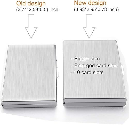 Miniatura 6 de EASTNIGHTS Protector de tarjeta de crédito RFID, cartera de metal para tarjetas de crédito, soporte para tarjetas de visita para hombres y mujeres,