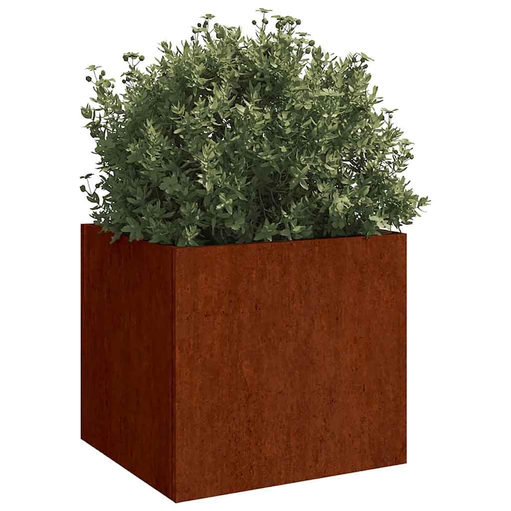 Generico Fioriere 2 pz 49x47x46 cm Acciaio Corten,Prato e Giardino,Giardinaggio,Vasi e fioriere-821552