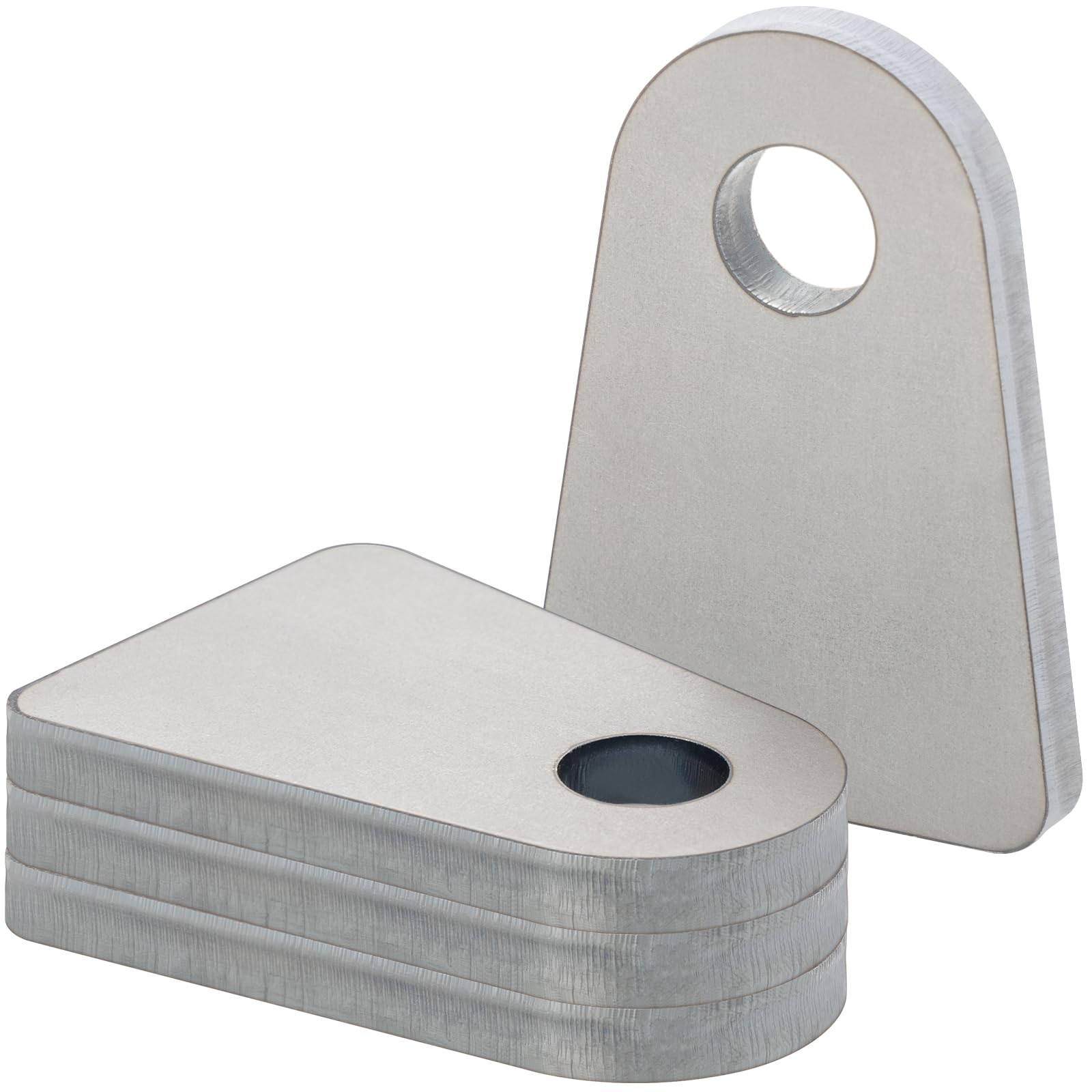 Weld on Tabs, 1/2" Hole Weld Tabs, Steel Shock Mount Weld Tab, Weld on tabs 1/4 Thick 4 pcs