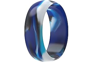 ThunderFit American Flag Silicone Wedding Ring for Men