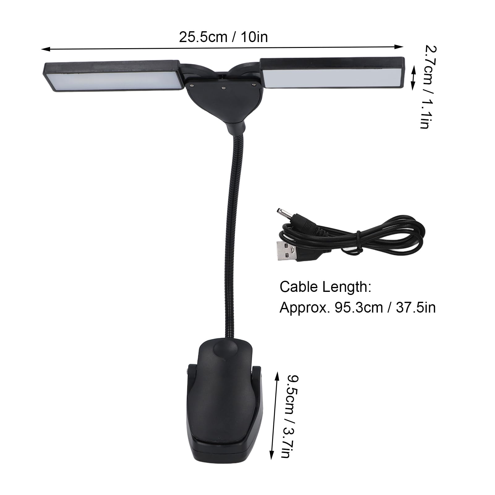 Lampada Da Leggio Pieghevole Lampada Da Pianoforte Portatile Con 28 LED Lampada Da Pianoforte Professionale Con 3 Modalità Di Luminosità Per Concerti