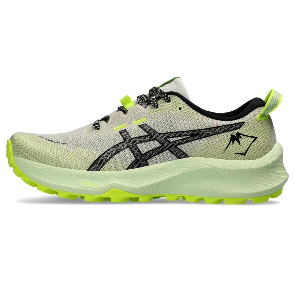 ASICS Scarpe da corsa Gel-Trabuco 12 da donna, Farina d'avena/Nero, 40 EU