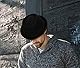 Klassischer Fedora-Hut aus der 1920er-Jahre, reine Wolle, Roll-Brim Pork-Pie, für Herren und Damen, knautschbarer Kurzbrirn-Kirchenhut, Bootsmütze, Schwarz-Tyle 2, Einheitsgröße