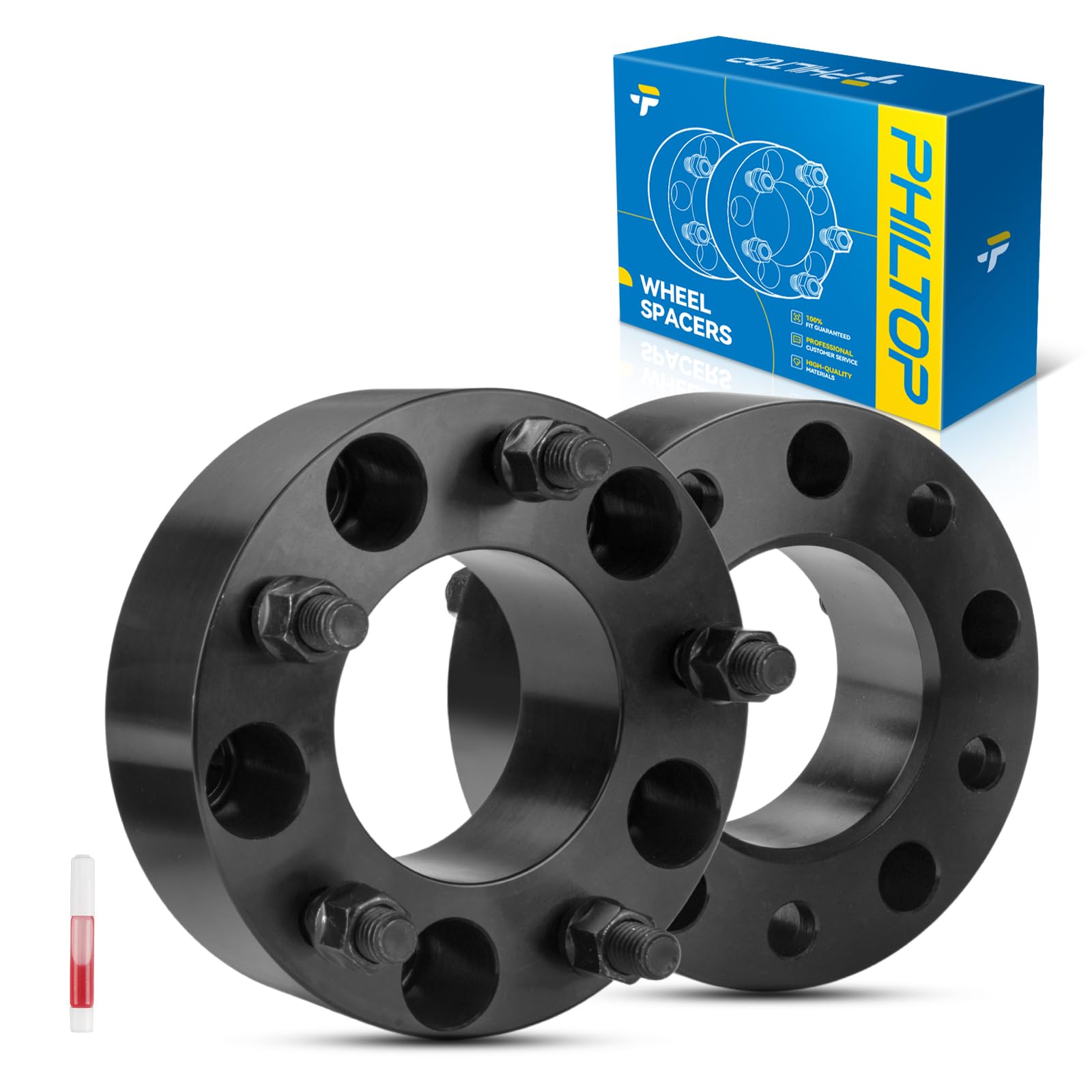 PHILTOP 5x135 Wheel Spacer, 2" Lug Centric Wheel Spacers Fit for F-15-0, Expedition, F-15-0 Heritage, Navigator, Thread Pitch M14x2 Hub Bore 87.1mm - 2Pcs