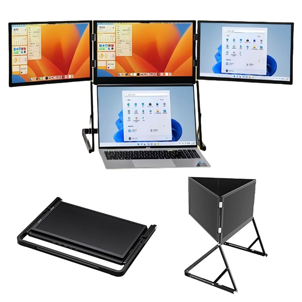 Amazon.com: 15.6”Laptop Tri-Fold Monitor, 1080p Fhd Portable