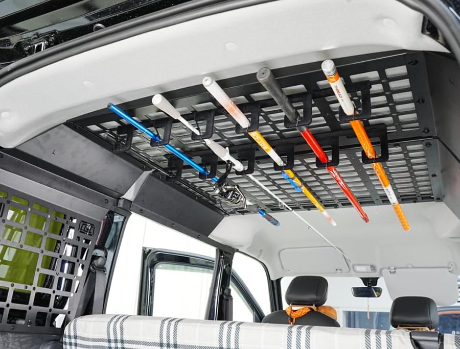for CGZ Molle Panel Car Trunk Roof Rack Fishing Rod Fixed Bracket Holder