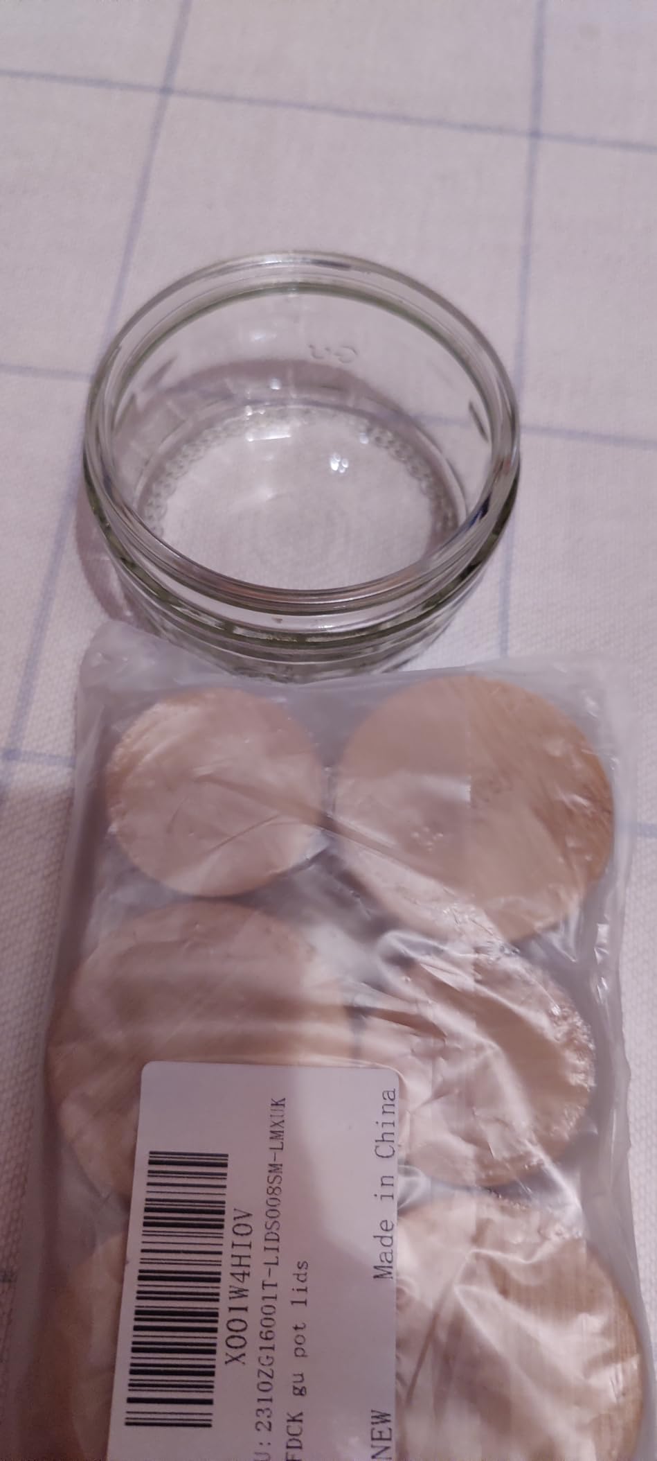 Gu Pot Lids 8 Pack Bamboo Lids Wooden Lid Reusable Airtight Glass