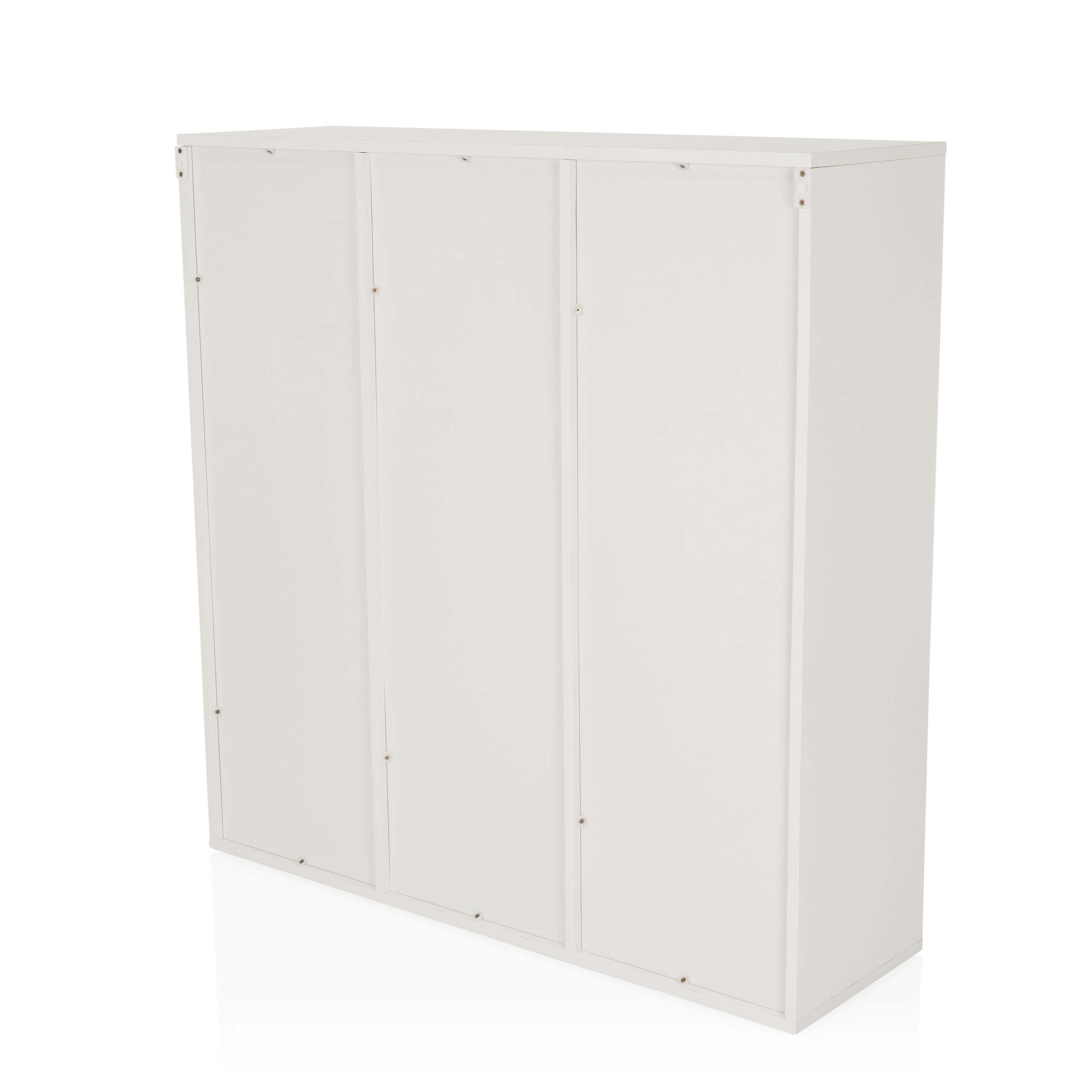 Scaffale a 9 scomparti, aperto BJORKE 97,5x30x100 cm, libreria con pannello posteriore, scaffale a cubo, divisorio, bianco