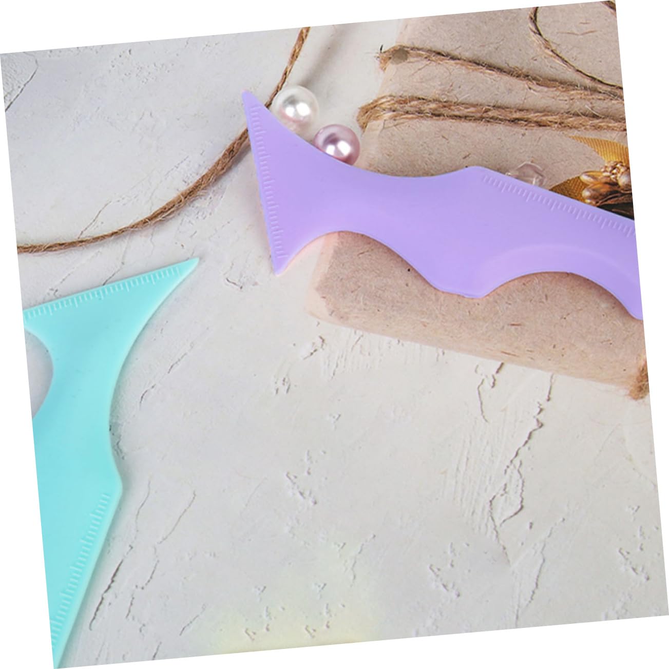 Housoutil 10pezzi Stencil Per Eyeliner in Silicone Riutilizzabili Strumento Per Per Ombretti e Eyeliner Accessori Per Makeup Per Principianti e Professionisti