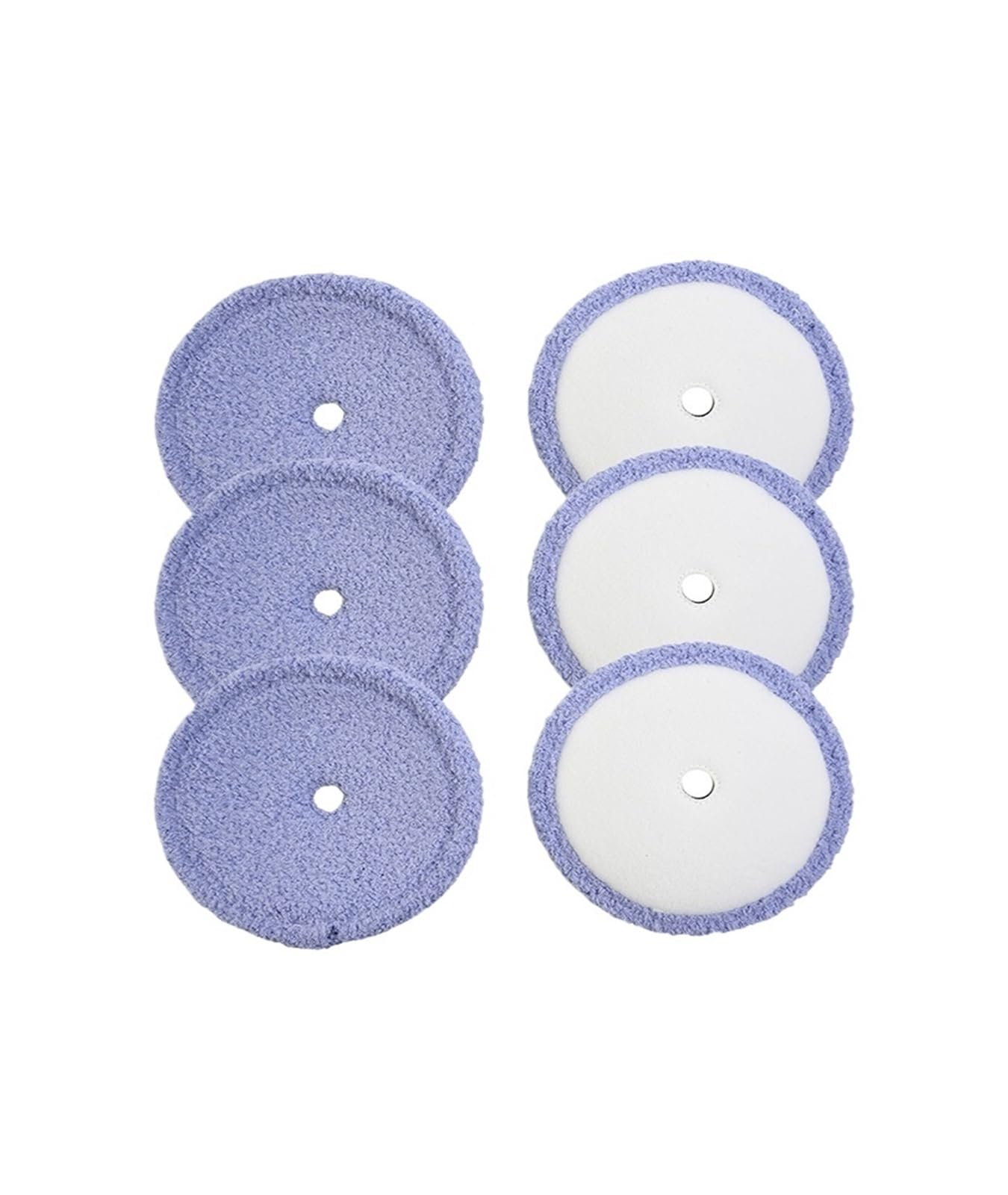 Almohadillas de fregona Microfibra y Hilo Lavables, compatibles con Accesorio Repuesto Robot Edge RS700 RS500, 6 uds