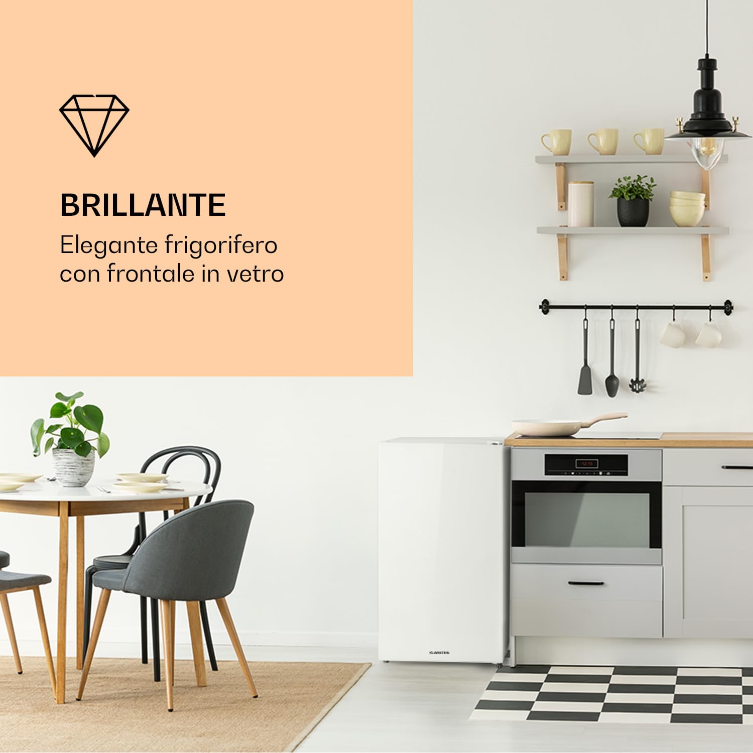 Lavastoviglie Combinata Klarstein Luminance Frost 91 Litri White - Dettaglio