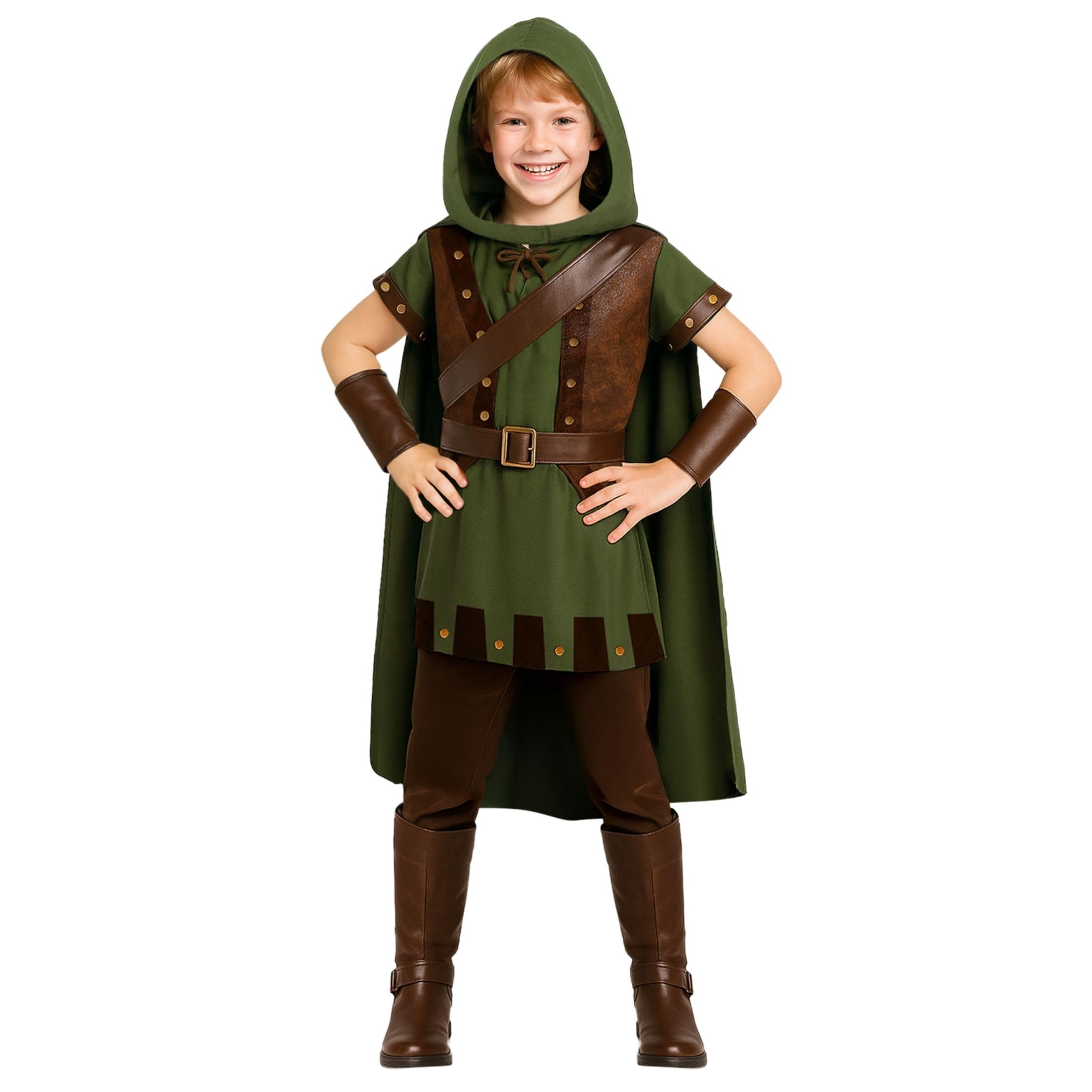 Morph Forest Hero Costume, Archer Costume Kids, Book Character Costumes for Boys And Girls World Book Day Costumes For Boys 4-6 Years
