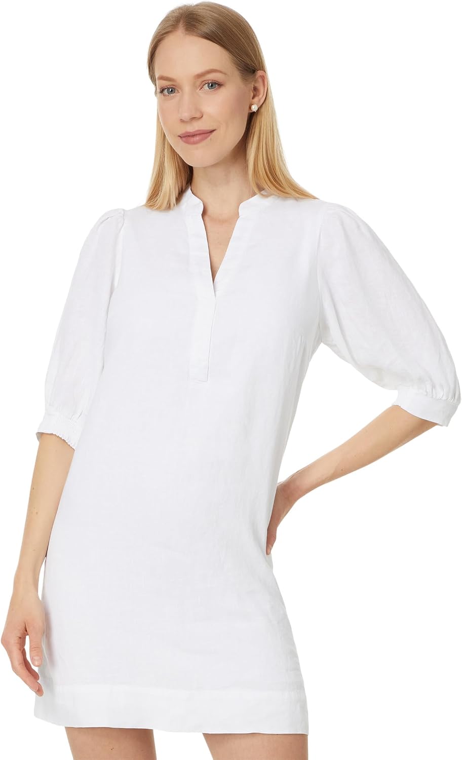 Lilly Pulitzer Women's Mialeigh Elbow Sleeve Linen