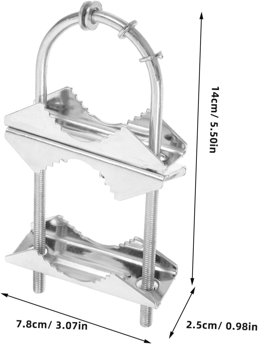 HOMSFOU Pole Mount Bracket for Outdoor Antenna Easy Installation Sturdy Design Versatile Use for Attic Roof Antenna Mounting Durable and Unique Pipe Clamp Structure
