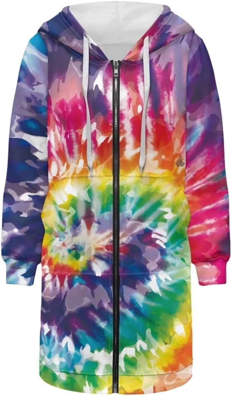 Women Fall Jacket Hoodie Cardigan Lightweight Long Sleeve Mid-Length Hoodie for Daily Activities Sports