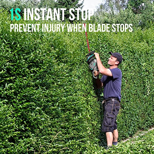 Litheli Cordless Hedge Trimmer 22″, 40V Battery Bush Trimmer Electric Hedge Trimmer For Pruning, With 2.0Ah Battery And Charger #TOP4