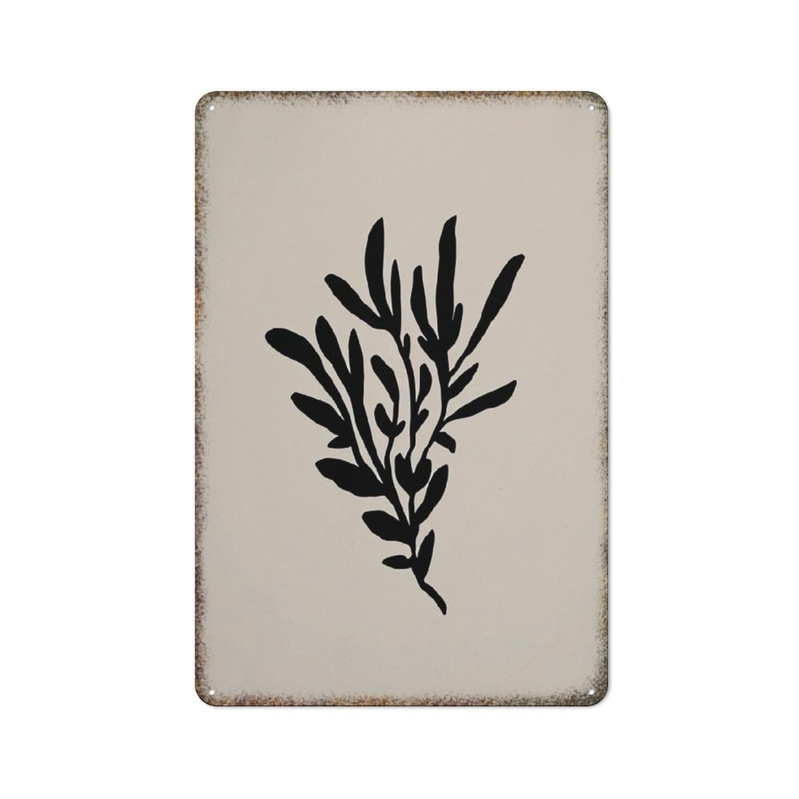 Vintage Botanical High Gloss Metal Wall Plaque Funny Gift Decor Sign for Bar Pub College Dorm Home Horticulture Decoration 8x12 Inch