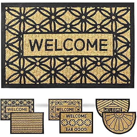 ZENQA Coir Doormat with Anti-Slip Features Cover