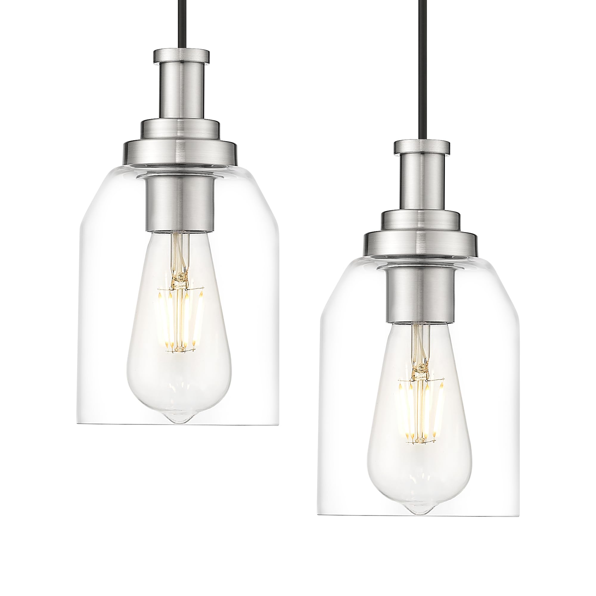 zeyu Modern Pendant Light 2 Pack, Hanging Ceiling Light Fixture