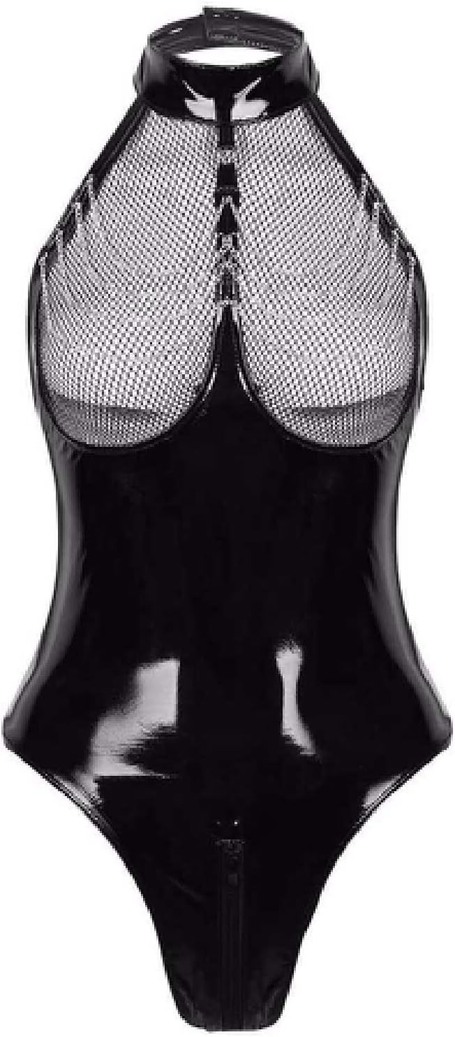 Women'S Sleepwear Women'S Underwear Zipper Bodysuit Halter Lingerie
