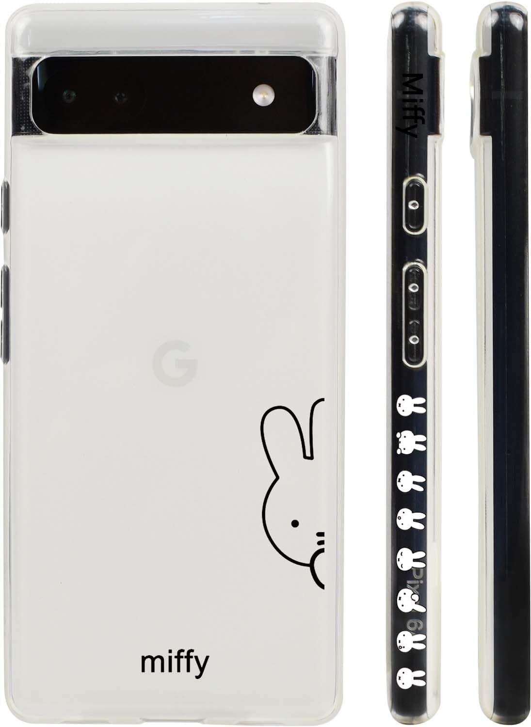 ミッフィー Google Pixel 9a 用 ケース スマホケース グーグ ルピクセル 9a 携帯 カバー かわいい おしゃれ ケース TPU レンズ保護 ワイヤレス充電対応 指紋防止 クリア サイドデザイン