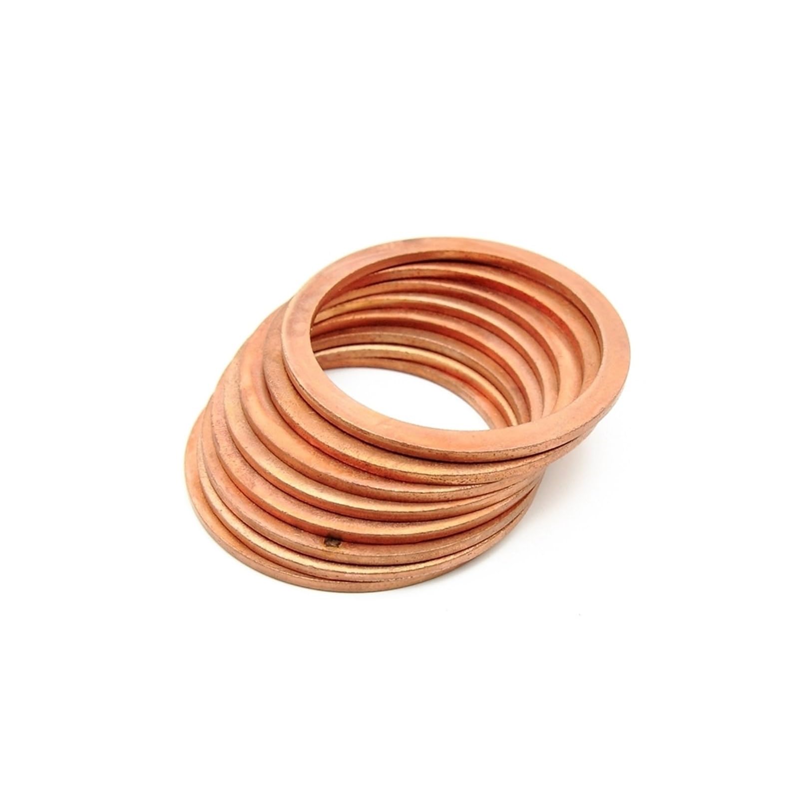 Arandelas, Arandela Plana de Cobre M25 Junta Sellado Diámetro Interior 25 mm Anillo Hoja Fina T3 Rojo(25x32x1 (20pcs))