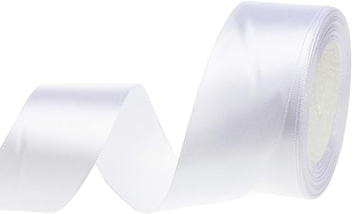 Miniatura 103 de Atrbb Cinta de satén de 25 yardas, 1-1/2 pulgadas de ancho, perfecta para bodas, lazos hechos a mano y envoltura de regalos, verde salvia