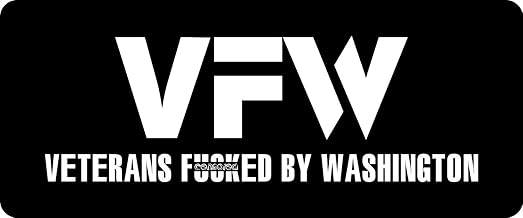 3 - VFW Veterans Fed by Washington Hard Hat/Biker Helmet Sticker BS 922