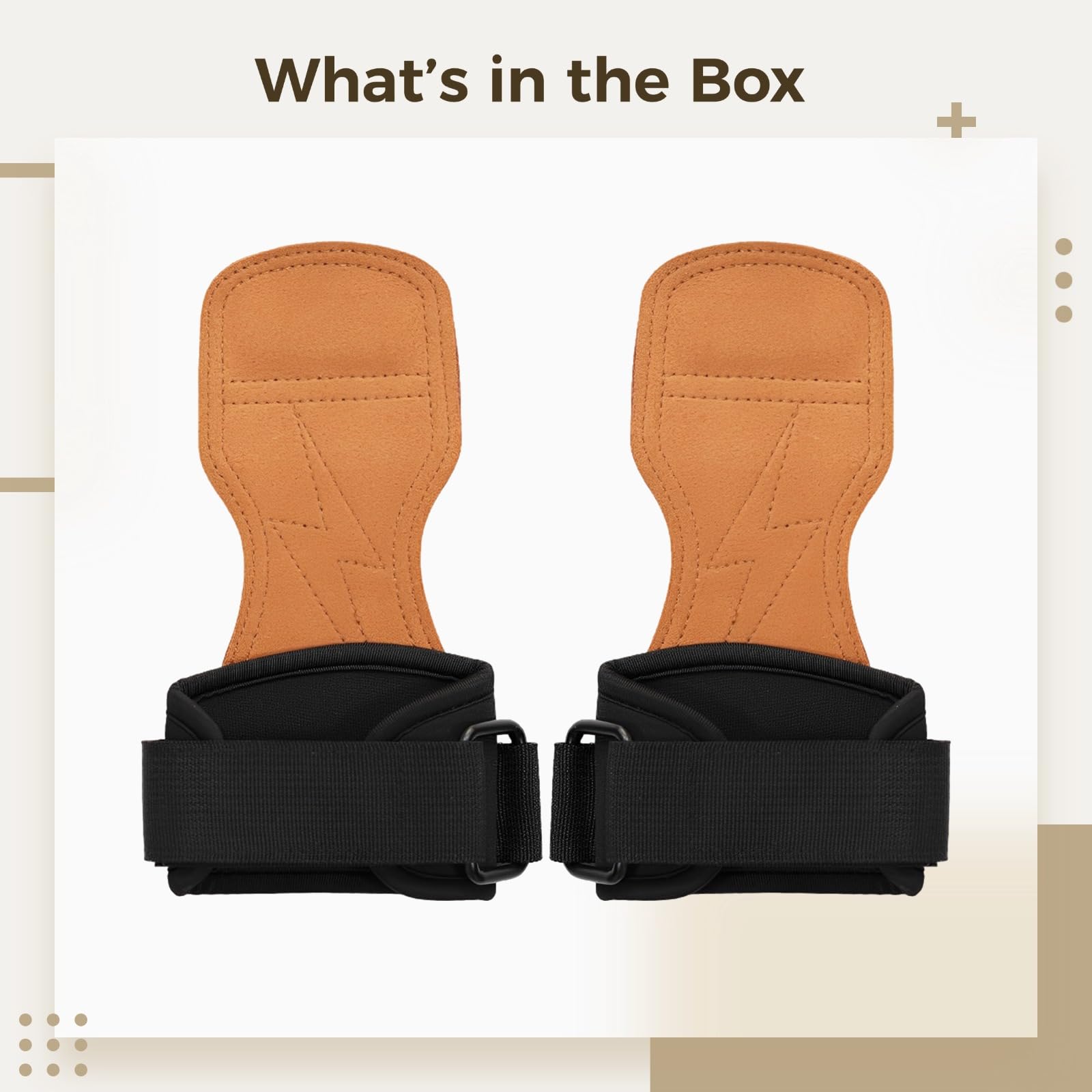 2 pièces sangles de poignet pour haltérophilie, poignées de soutien pour salle de sport avec coussinet de paume, poignets réglables pour CrossFit, bandes en polyester, gants pour soulevé de poids et