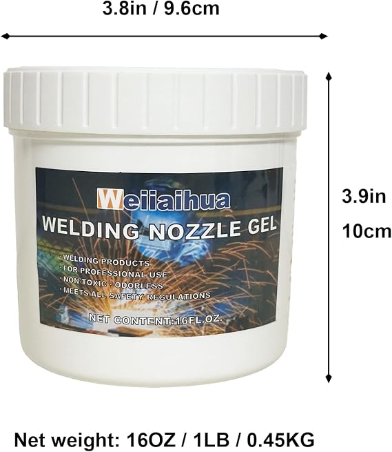 Anti-Spatter Welding Nozzle Gel for Mig Torch, 16 oz