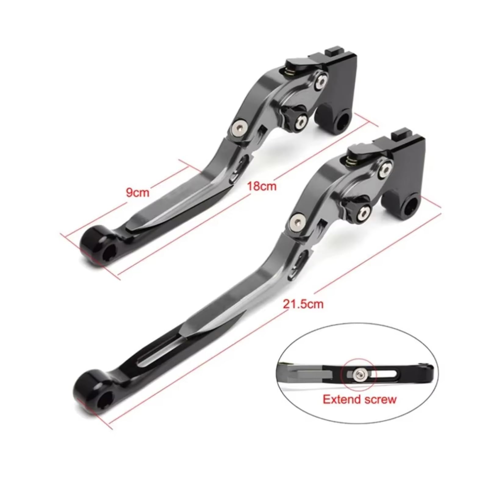 Compatibile Con Yamaha Per YZF-R6 2005-2016 Moto CNC Leva Frizione Leva Freno Set Leve Maniglia Pieghevole Regolabile Ricambi Per Moto Kit Leve Moto(Silver)