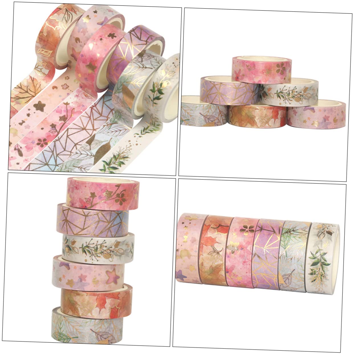 STOBOK Stk Bedrucktes Washi Tape Fotoalbum Dekoratives Washi-tape Altes Washi-tape Streifenband Selber Machen Washi-tape Selber Machen Planerband Autosachen Papier Mehrzweck Aufkleber